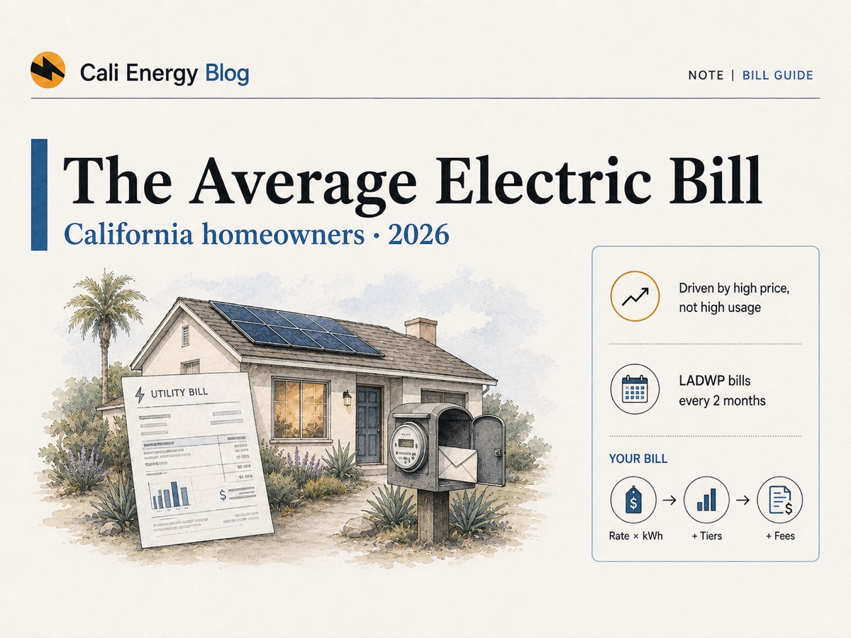 How Much Is the Average Electric Bill in California? (2026 Guide)