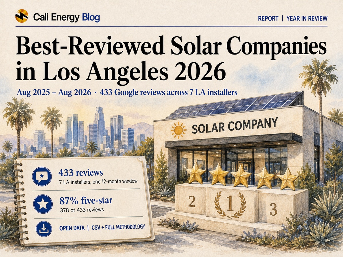 Best-Reviewed Solar Companies in Los Angeles (2026): 433 Reviews Analyzed