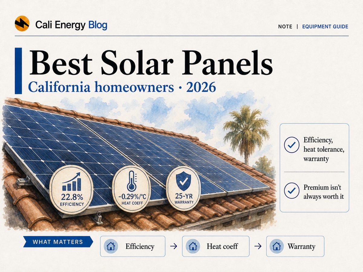 Best Solar Panels for California Homes (2026)