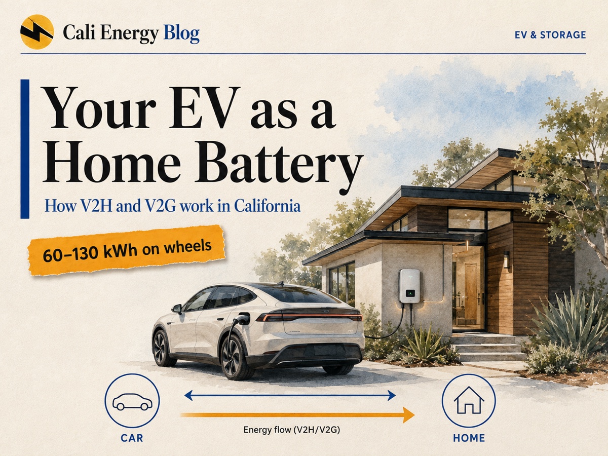 Your EV as a Home Battery (V2H)