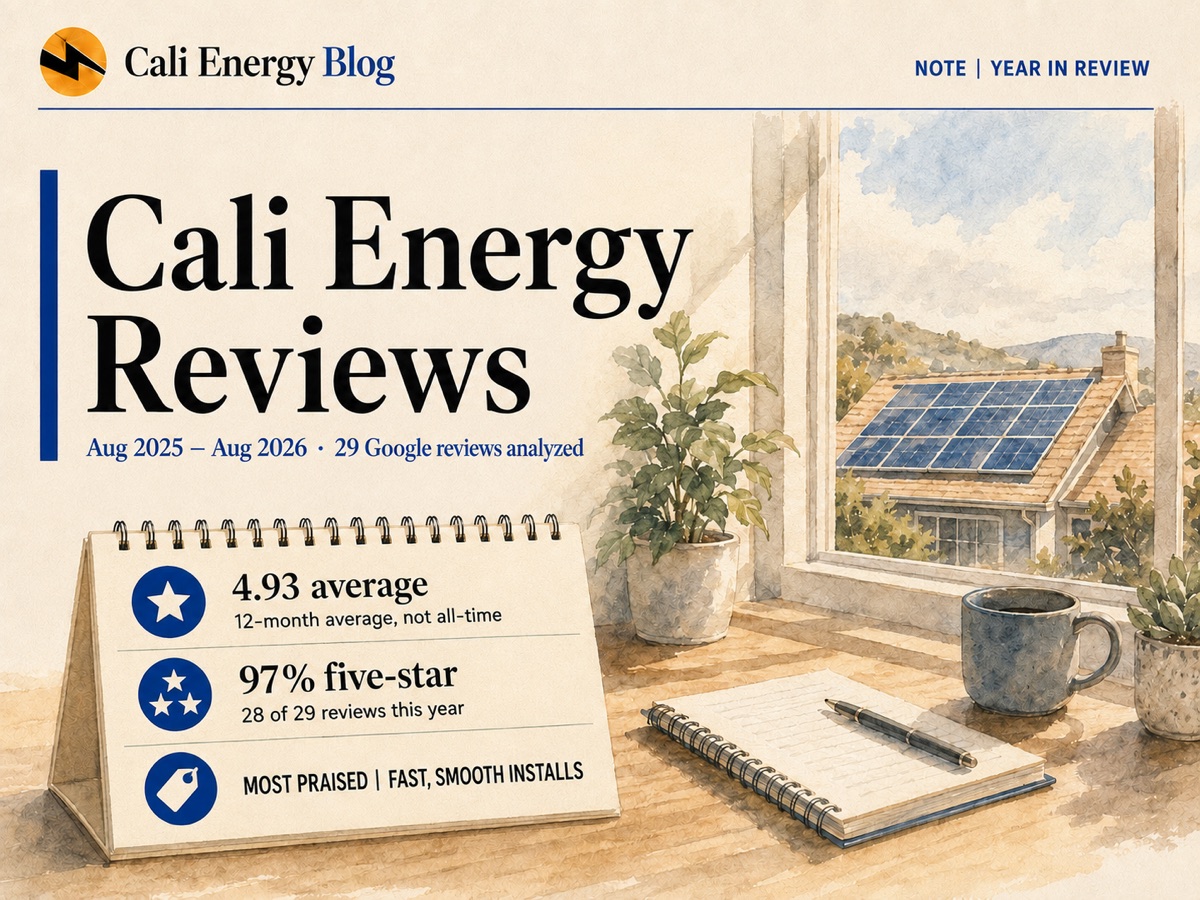 Cali Energy Reviews (2026): 29 Recent Google Reviews Analyzed