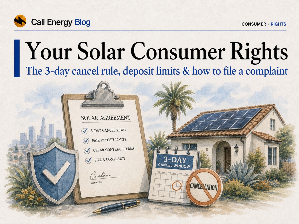 Your Solar Consumer Rights in California (2026)