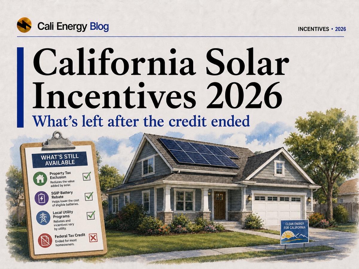 California Solar Incentives in 2026: What's Left