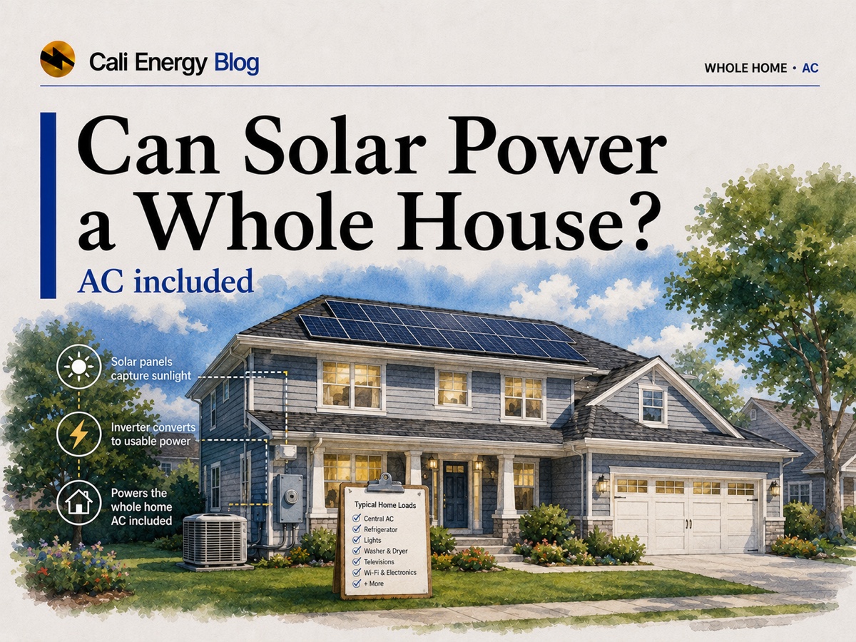 Can Solar Panels Power a Whole House? (2026)