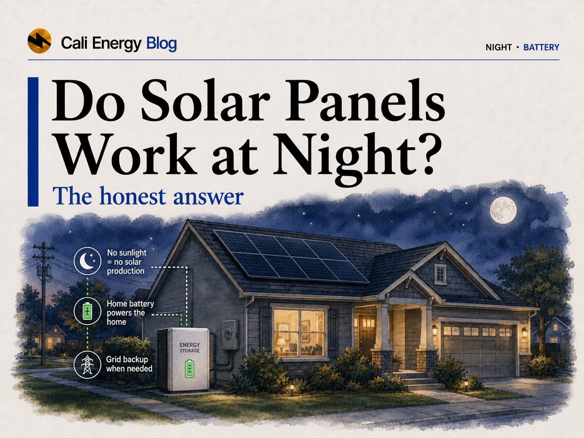 Do Solar Panels Work at Night? (2026)