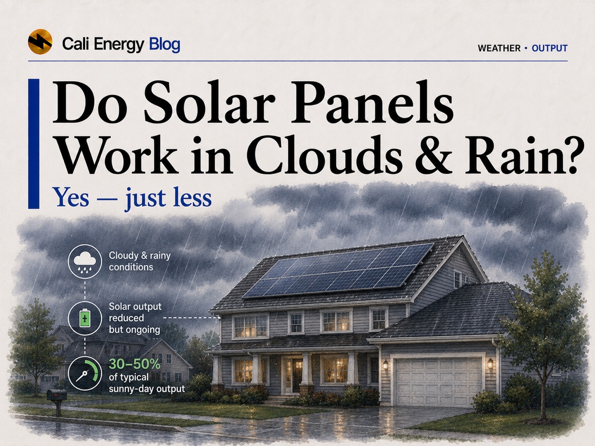 Do Solar Panels Work in Cloudy or Rainy Weather?