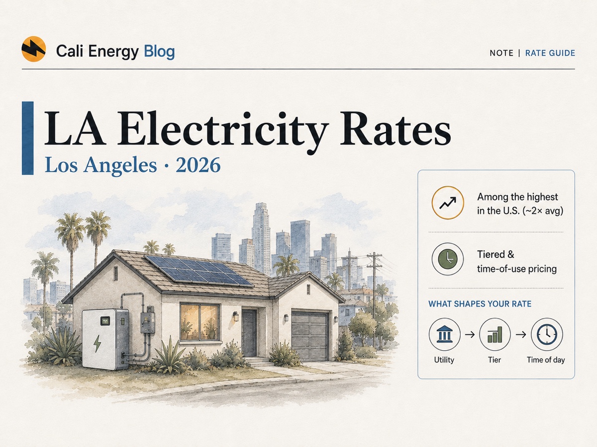 Electricity Rates in Los Angeles (2026): LADWP and SCE Prices per kWh