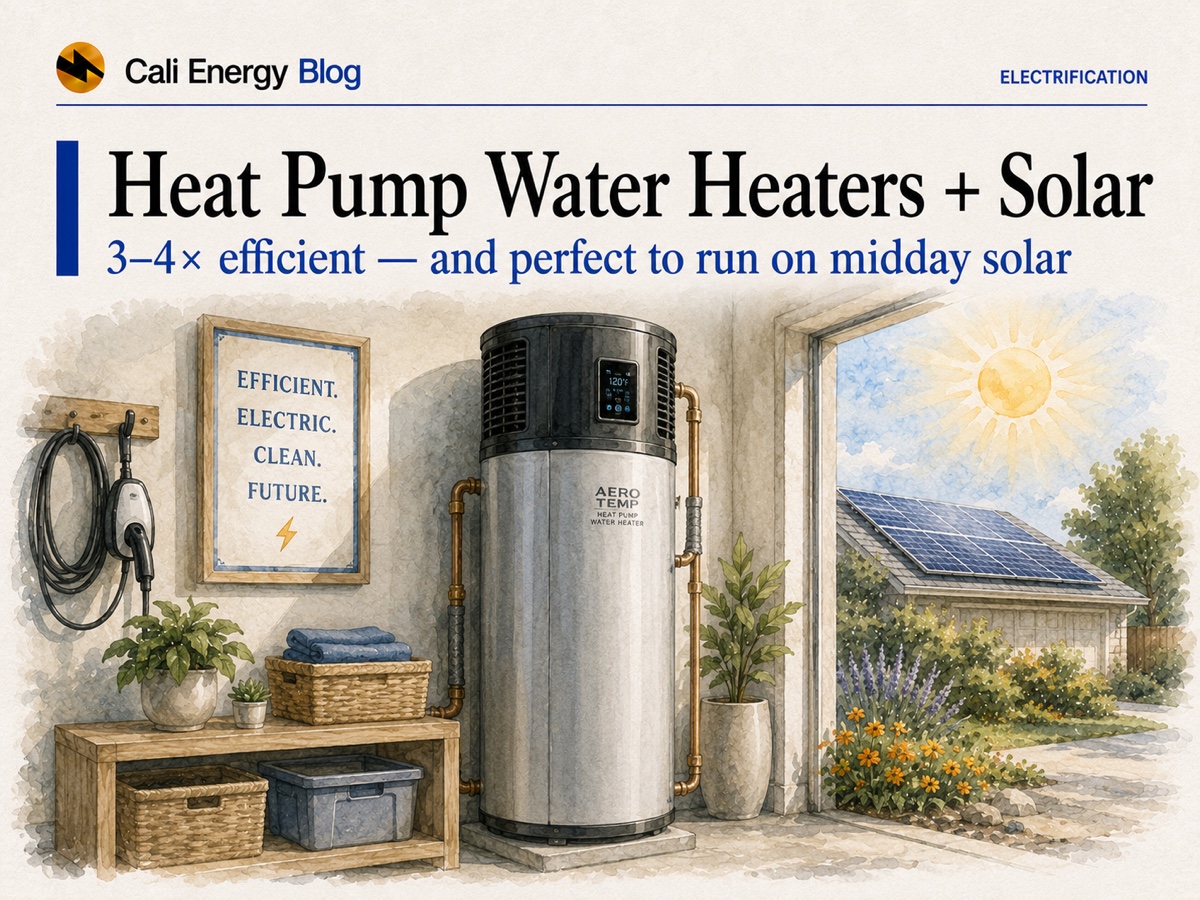 Heat Pump Water Heaters + Solar in California (2026)