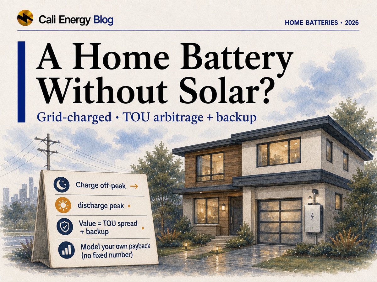 Can You Add a Home Battery Without Solar?