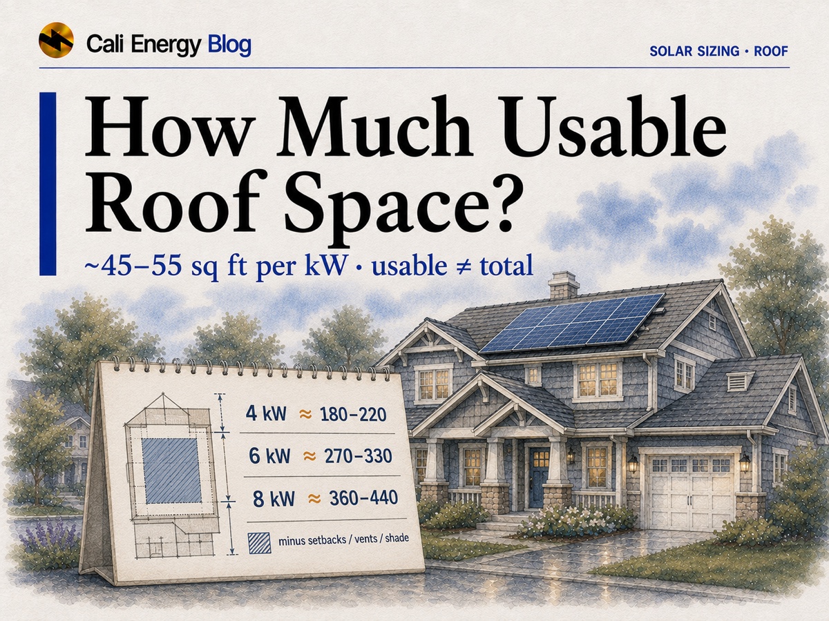How Much Usable Roof Space Do You Need for Solar?
