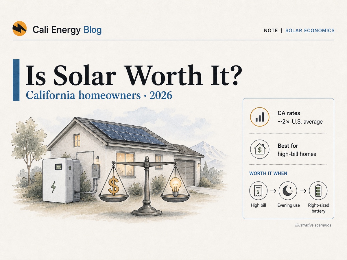 Is Solar Still Worth It in California in 2026? An Honest Answer with Real Numbers