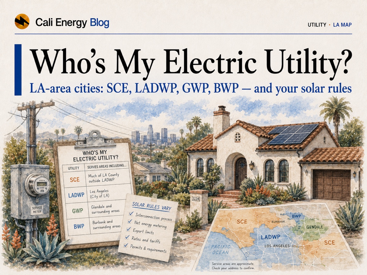 Who's My Electric Utility? LA-Area Cities & Solar (2026)