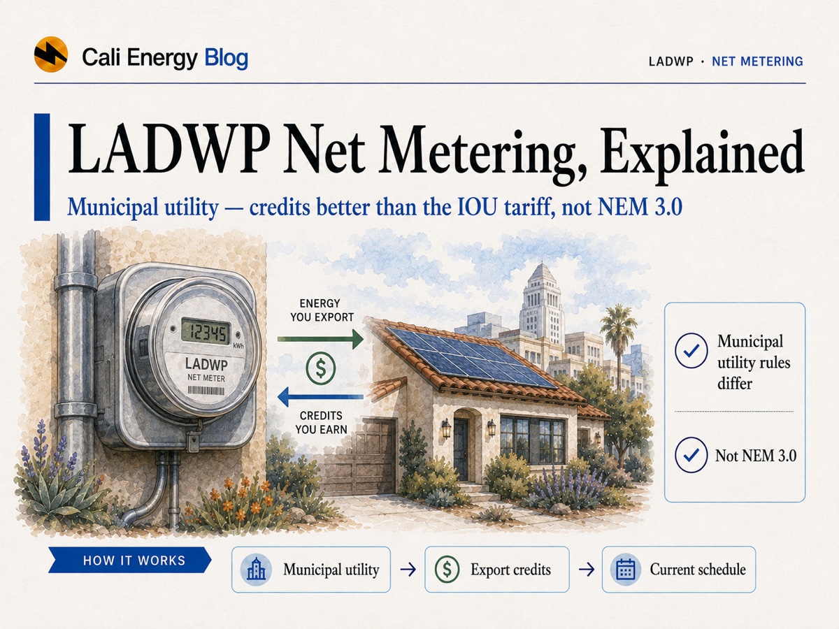 LADWP Net Metering Explained for Solar Owners (2026)