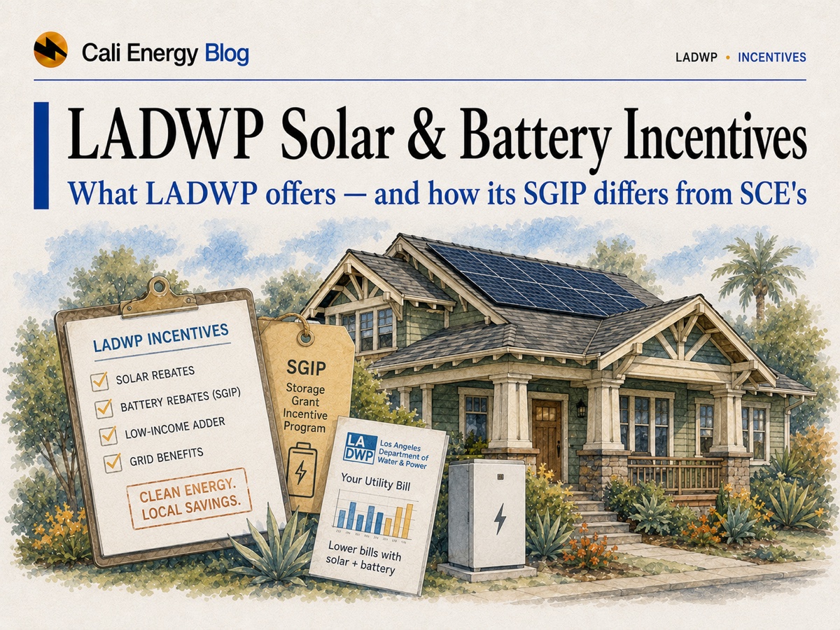 LADWP Solar & Battery Incentives (2026)