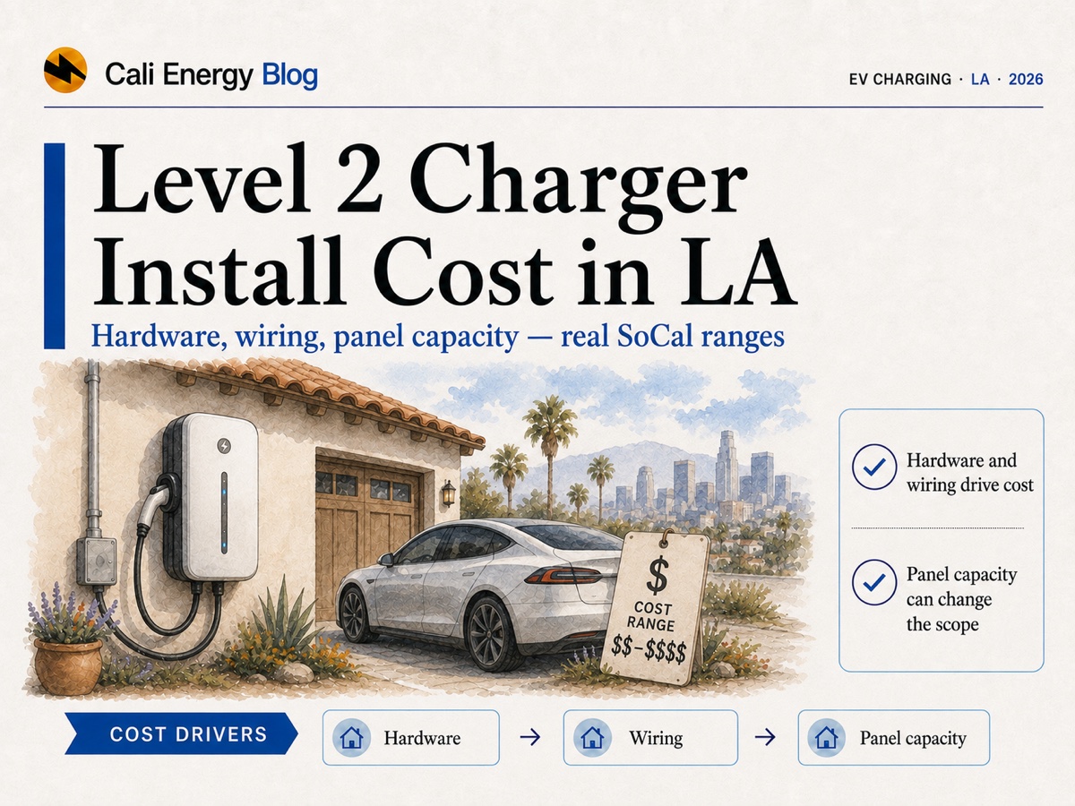 Level 2 EV Charger Cost in Los Angeles (2026)