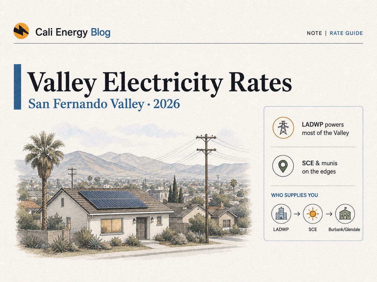 Electricity Rates in the San Fernando Valley (2026): Utility & Rates by Area | Cali Energy
