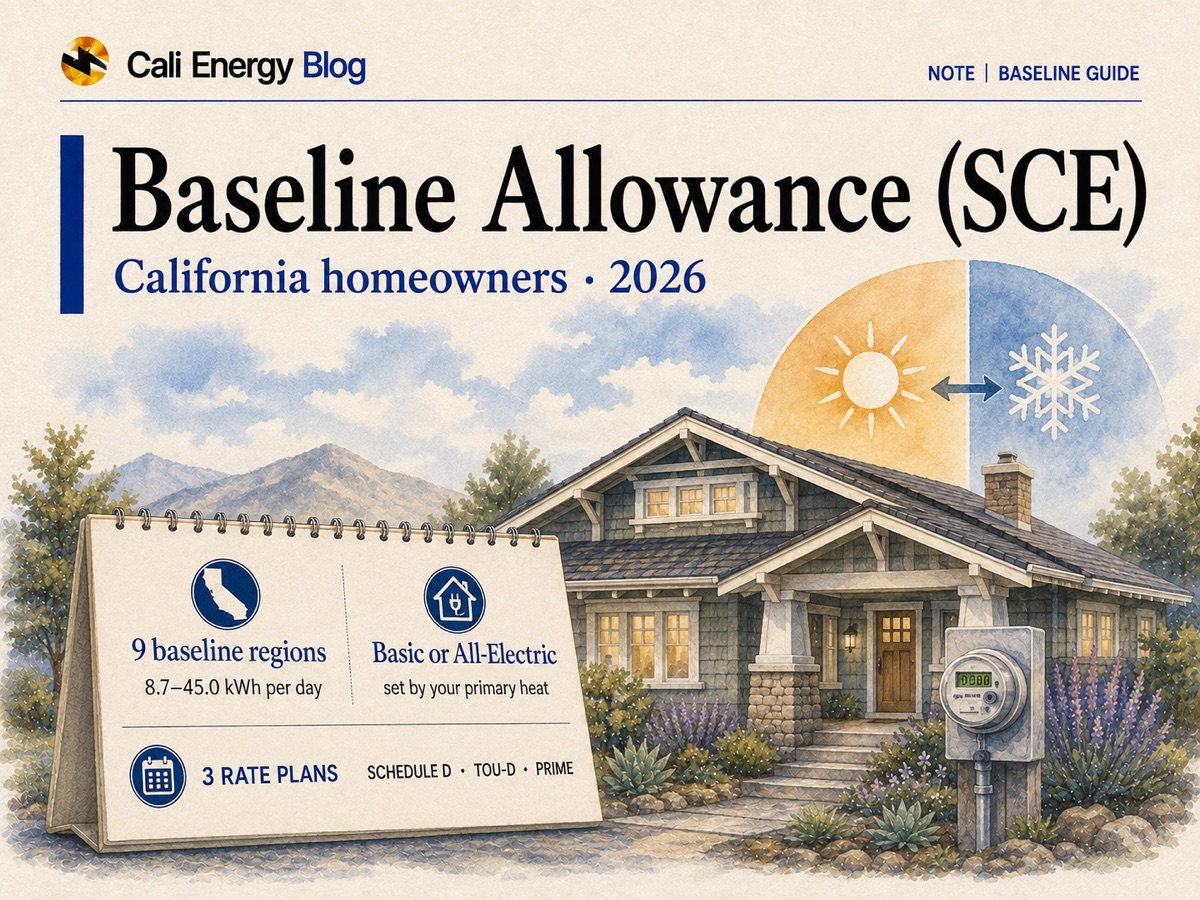 What Is My SCE Baseline Region? 2026 Allowance Lookup