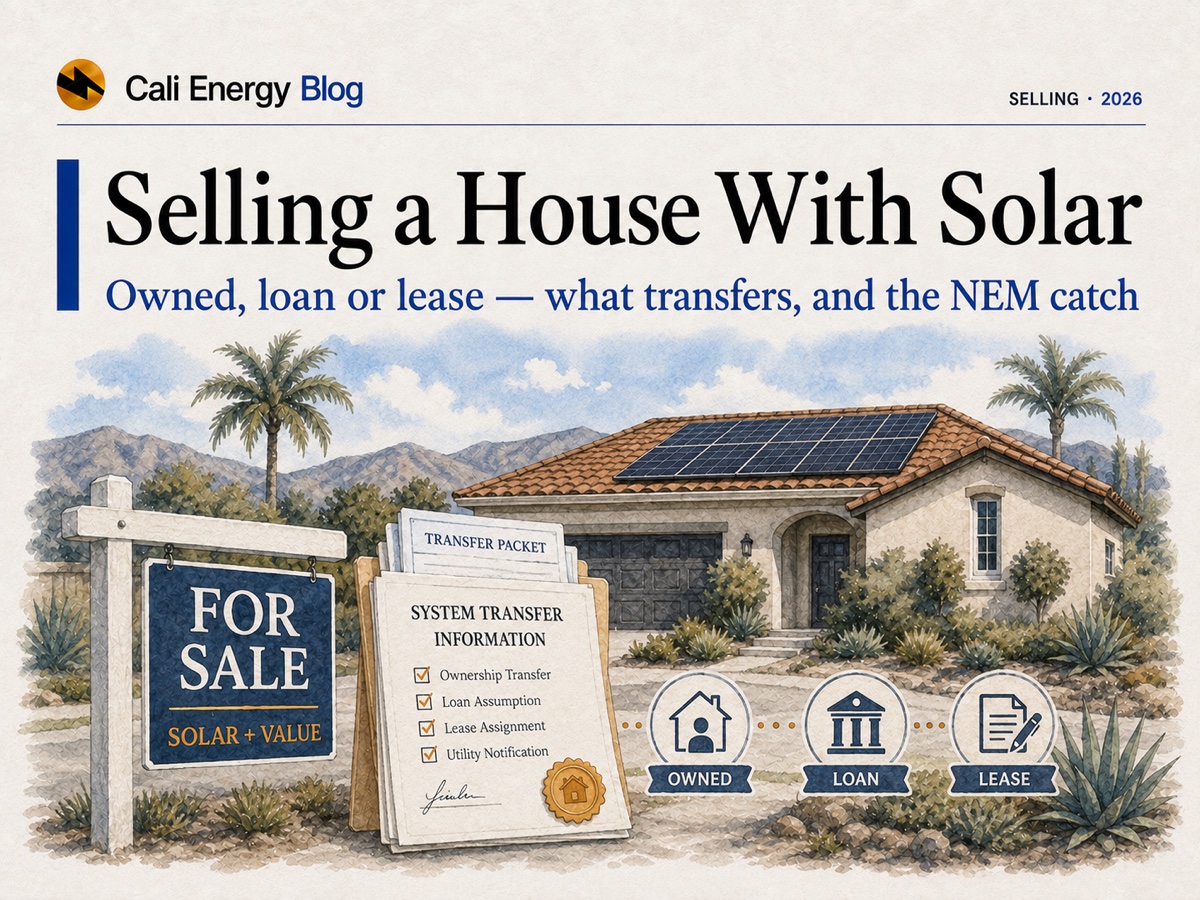 Selling a House With Solar in California (2026)