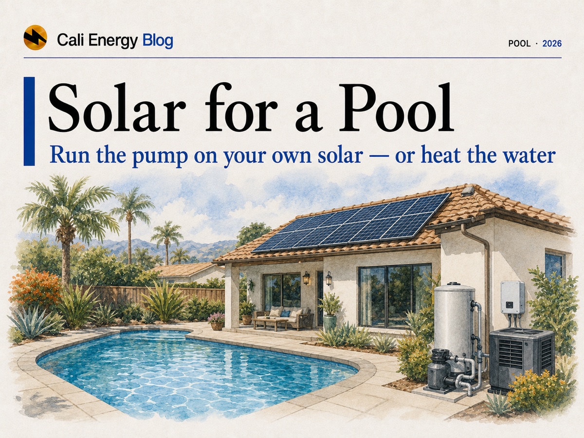 Solar for a Pool in California: Pump or Heating (2026)