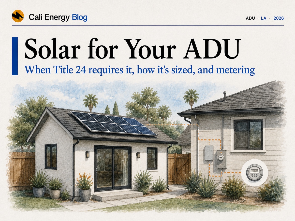 Solar for an ADU in Los Angeles (2026)