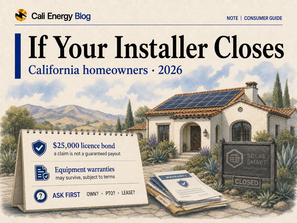Your Solar Installer Went Out of Business in California: What Now (2026)