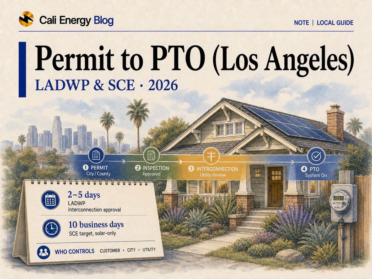 Solar Permit to PTO in Los Angeles: The Official 2026 Timeline