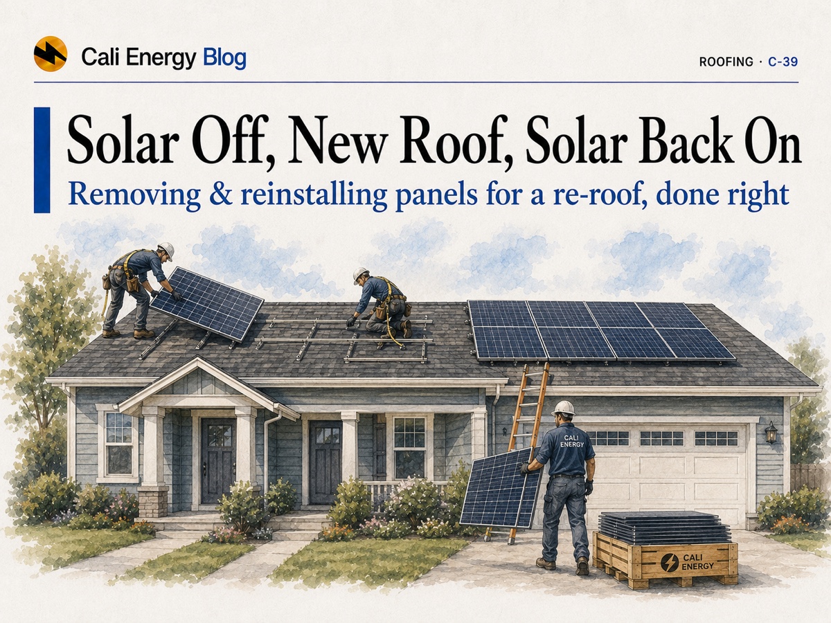 Solar Panel Removal & Reinstall for Re-Roof (2026)