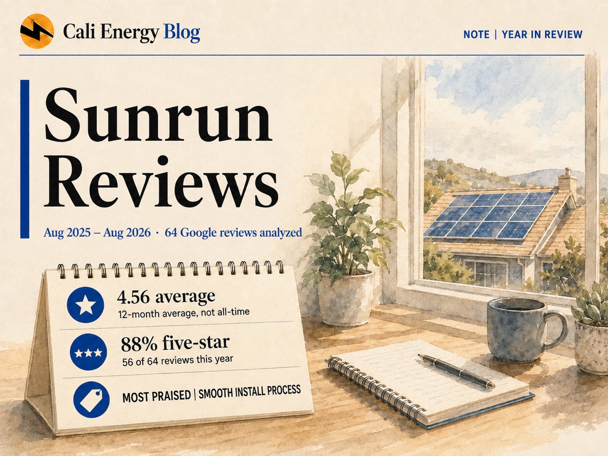 Sunrun Reviews in Los Angeles (2026): 64 Recent Google Reviews Analyzed
