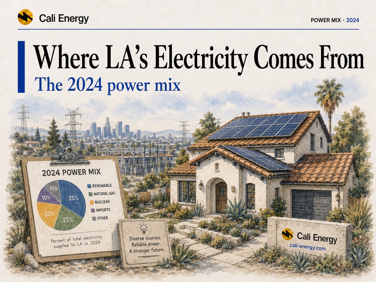 Where LA's Electricity Comes From: Power Mix Data