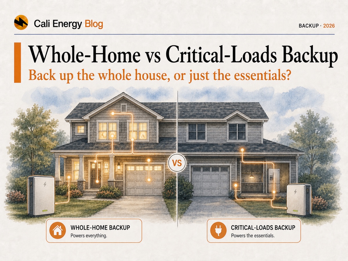 Whole-Home vs Critical-Loads Battery Backup (2026)