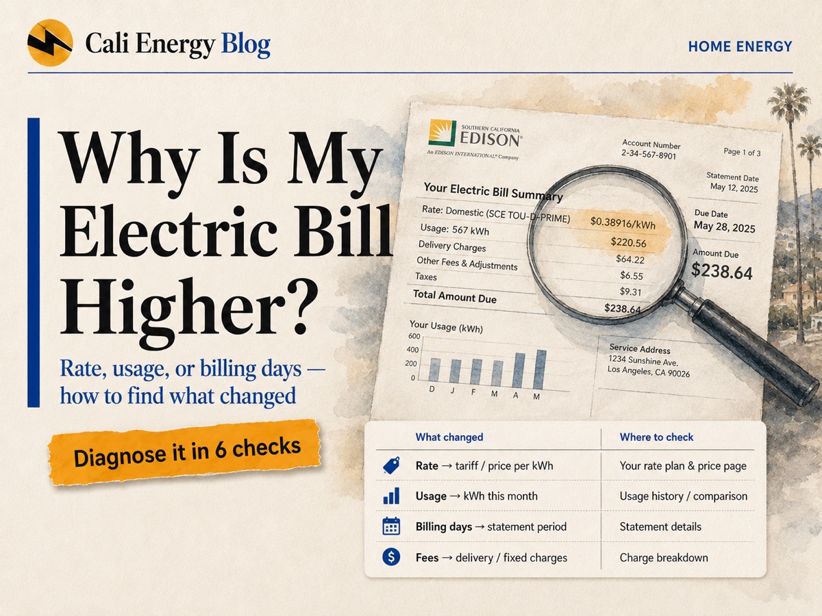 Why Is My Electric Bill Higher?
