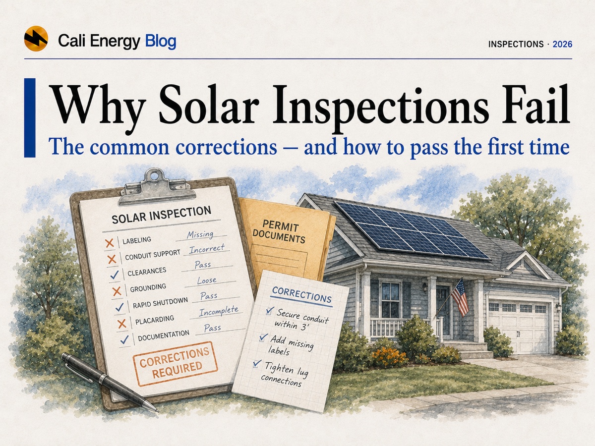 Why Solar Inspections Fail — and How to Pass (2026)