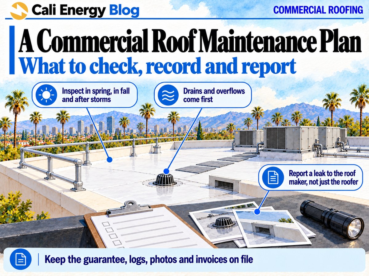 What a Commercial Roof Maintenance Plan Should Include