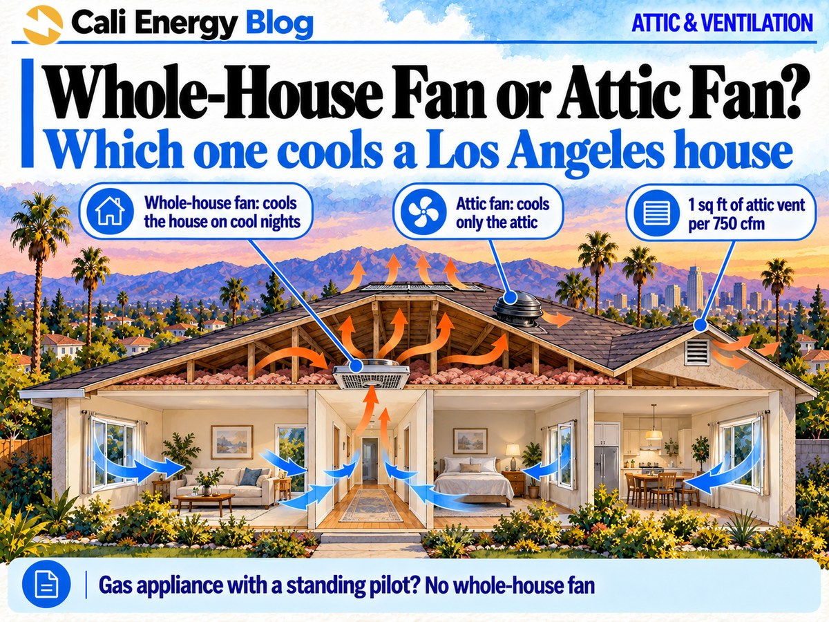 Whole-House Fan or Attic Fan in Los Angeles?